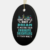 Naturlehrer Teach Biology Chemistry Physik Keramik Ornament (Links)