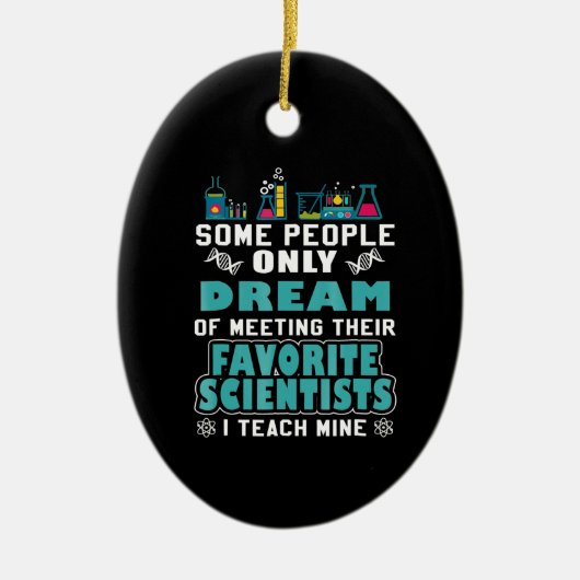 Naturlehrer Teach Biology Chemistry Physik Keramik Ornament (Vorne)