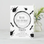 Naturlehrpfad Insektenschmetterling Geburtstag Einladung (Stehend Vorderseite)