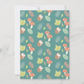 Naturlehrpfad Scavenger Aquamarin Geburtstag Einladung (Rückseite)