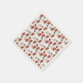 Naturlehrpfad Walderlebnis Pilz Geburtstag Serviette (Ecke)