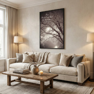 Naturleinwand-Wandkunst inspirierende Wald Bäume Leinwanddruck