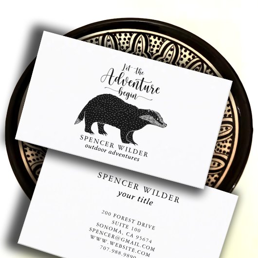 Naturleitfaden für Wasserfarbenwälder Visitenkarte