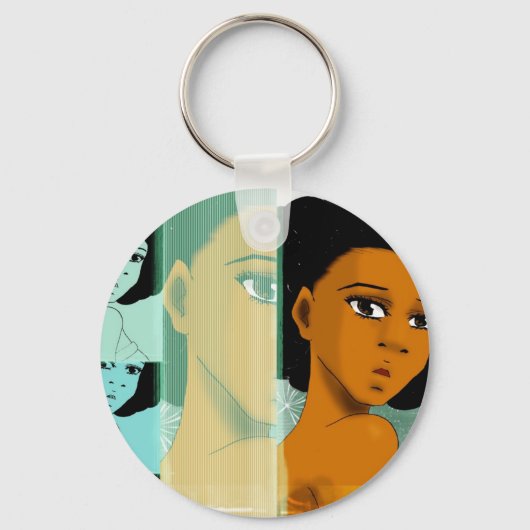 Natürlich Aquamarine Schlüsselkette Schlüsselanhänger (Vorderseite)