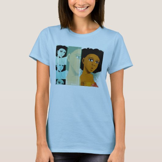 Natürlich aquamarines Shirt (Vorderseite)