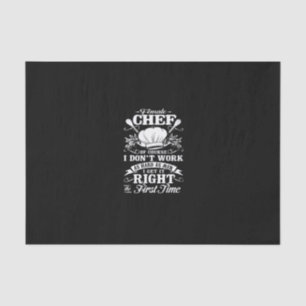 Natürlich arbeite ich nicht so fleißig wie Koch Seidenpapier