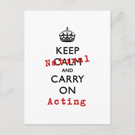 NATÜRLICH behalten Postkarte (Vorderseite)