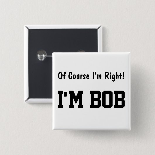 Natürlich bin ich mit dem rechten Knopf Button (Vorne & Hinten)