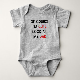 Natürlich bin ich Niedlicher Baby Bodysuit Strampler