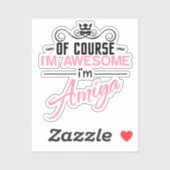 Natürlich bin ich Phantastisch, Amiya zu sein Aufkleber (Blatt)