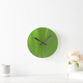Natürlich Coole Oberflächen_Palm Frond strahlend Runde Wanduhr (Zuhause)