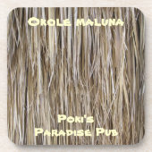 Naturlich Coole Oberflächen_Palm Tree Hair_Hula Ro Getränkeuntersetzer (Vorderseite)