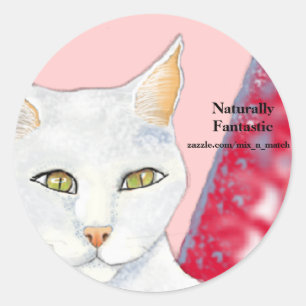 Natürlich fantastisches Logo - Cosmo Runder Aufkleber
