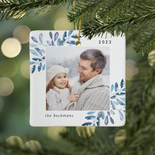 Natürlich Freude Botanisches Personalisiertes Fo Keramikornament
