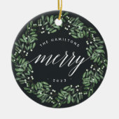 Natürlich Freude | Sehr Personalisiertes Foto Keramik Ornament (Vorne)