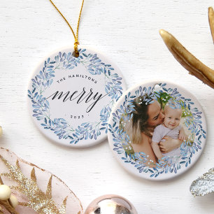 Natürlich Freude   Sehr Personalisiertes Foto Keramik Ornament
