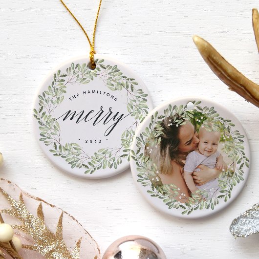 Natürlich Freude | Sehr Personalisiertes Foto Keramik Ornament