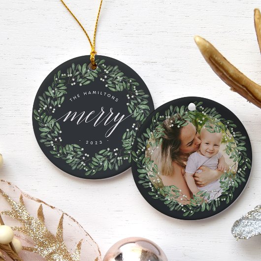 Natürlich Freude | Sehr Personalisiertes Foto Keramik Ornament