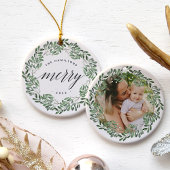 Natürlich Freude | Sehr Personalisiertes Foto Keramik Ornament