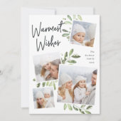 Natürlich Freude | Weihnachtsfoto Collage Feiertagskarte (Vorderseite)