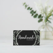 Natürlich gesprenkelt (schwarz / weiß) visitenkarte (Stehend Vorderseite)