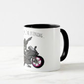Natürlich höre ich... Funny Motorrad Tasse (VorderseiteRechts)