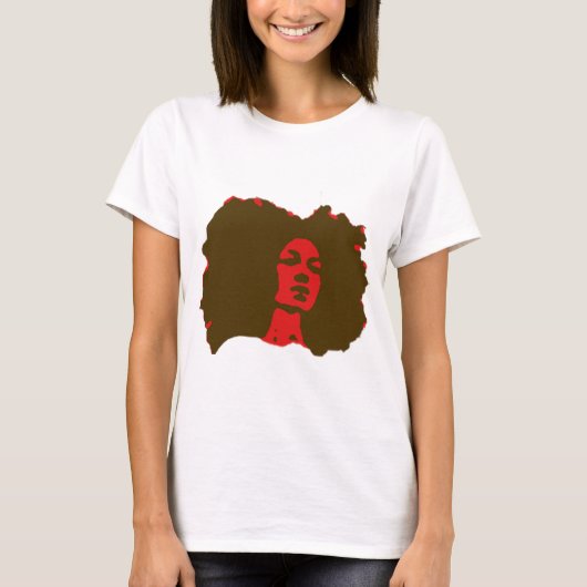 Natürlich ich Afro-Mädchen T-Shirt (Vorderseite)