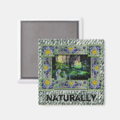 Natürlich in den Wald Magnet (Vorderseite/Rückseite)