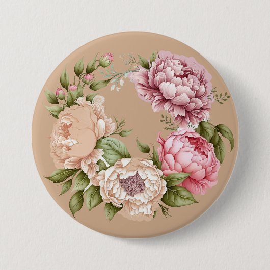 Naturlich Inspiriert florales Lapellzubehör Button (Vorderseite)