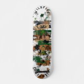 Naturlich Inspiriert Graffiti mit Abstraktem Ton Skateboard (Vorne)