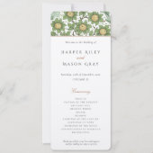 Naturlich Inspiriert Hochzeitsprogramm Einladung (Vorderseite)