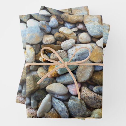 Naturlich Inspiriert Kiesstrand Geschenkpapier Set (Beispiel)