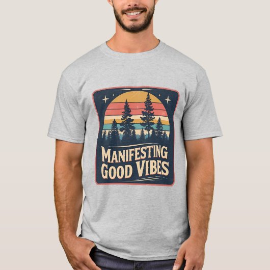 Naturlich Inspiriert T - Shirt "Manifesting Good V (Vorderseite)