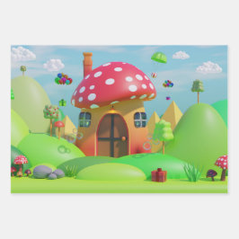 Naturlich Inspiriert Umschlagpapier Geschenkpapier Set