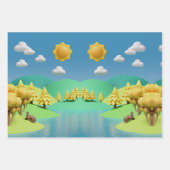 Naturlich Inspiriert Umschlagpapier Geschenkpapier Set (Vorderseite 2)