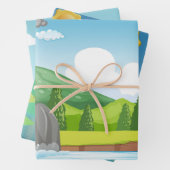 Naturlich Inspiriert Umschlagpapier Geschenkpapier Set (Beispiel)