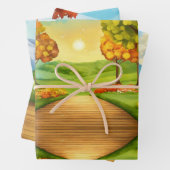 Naturlich Inspiriert Umschlagpapier Geschenkpapier Set (Beispiel)