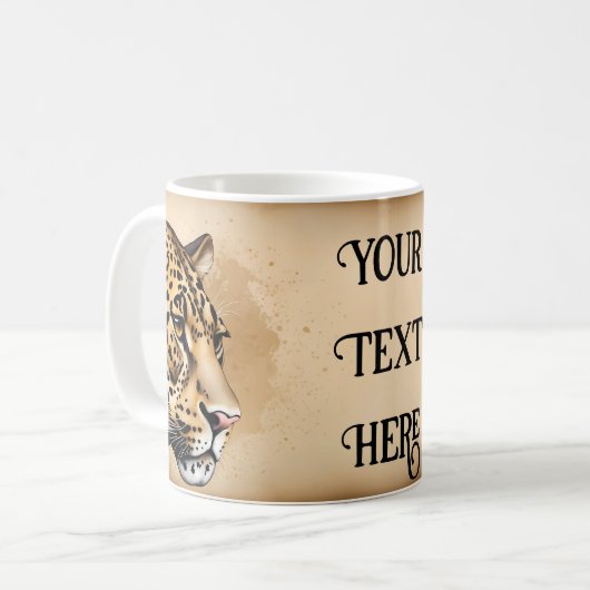 Naturlich inspiriertes Hochzeitthema Kaffeetasse (Vorderseite Links)