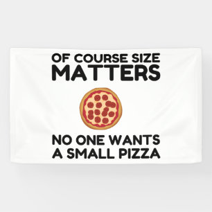 Natürlich ist die Größe wichtig, aber niemand W Banner