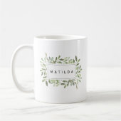 Natürlich Joyful Personalisiert Watercolor Botanic Kaffeetasse (Links)