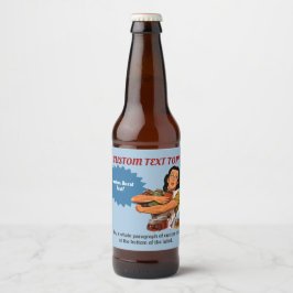 Natürlich kann ich auch ein Flaschenetikett tragen Bierflaschenetikett