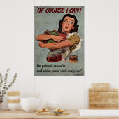 Natürlich kann ich das! Ich bin so patriotisch wie Poster (Küche)