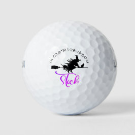 Natürlich kann ich eine Hexe fahren | Halloween Golfball