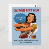 Natürlich kann ich eine Postkarte (Vorne/Hinten)