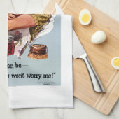 Natürlich kann ich geschirrtuch (Viertel Falte)