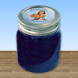 Natürlich kann ich Jar Lid Label Runder Aufkleber