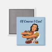 Natürlich kann ich Magnet (Vorderseite/Rückseite)