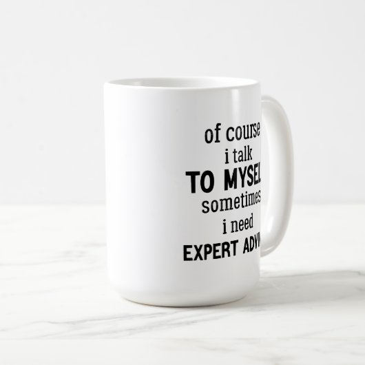 Natürlich kann ich manchmal mit mir reden kaffeetasse (VorderseiteRechts)