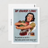 Natürlich kann ich postkarte (Vorne/Hinten)