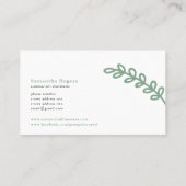 Natürlich leben ätherische Öle Visitenkarte (Rückseite)